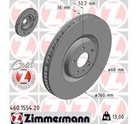 Disco freno Assale anteriore Sx per PORSCHE MACAN