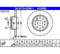 Disco freno Assale posteriore per ALFA ROMEO LANCIA 166 KAPPA