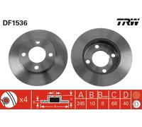 Disco freno Assale posteriore per AUDI 80 90 COUPE
