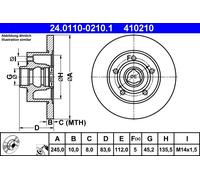 Disco freno Assale posteriore per AUDI A4