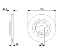 Disco freno Assale posteriore per AUDI A6