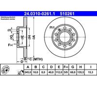 Disco freno Assale posteriore per AUDI SEAT 80 A4 COUPE EXEO