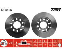Disco freno Assale posteriore per AUDI SEAT A4 EXEO