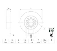 Disco freno Assale posteriore per AUDI SEAT SKODA VW A3 ALTEA ALTEA XL CADDY GOL
