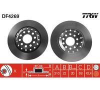 Disco freno Assale posteriore per AUDI VW A8 PHAETON