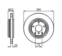 Disco freno Assale posteriore per BMW 3