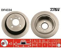 Disco freno Assale posteriore per BMW 3