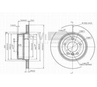 Disco freno Assale posteriore per BMW 5