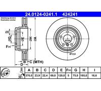 Disco freno Assale posteriore per BMW 5 7