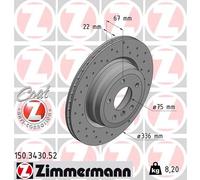 Disco freno Assale posteriore per BMW BMW (BRILLIANCE) 3 3 SERIES X1