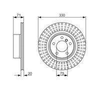 Disco freno Assale posteriore per BMW X3 X4