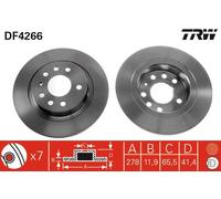 Disco freno Assale posteriore per CADILLAC CHEVROLET FIAT OPEL SAAB VAUXHALL 9-3