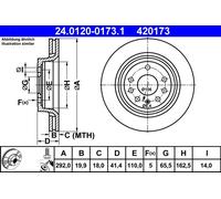 Disco freno Assale posteriore per CHEVROLET FIAT OPEL SAAB VAUXHALL 9-3 9-3X CRO