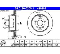 Disco freno Assale posteriore per CHEVROLET OPEL VAUXHALL ANTARA CAPTIVA CAPTIVA