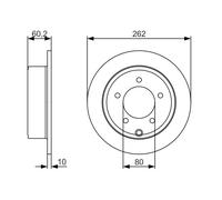 Disco freno Assale posteriore per CHRYSLER DODGE JEEP AVENGER CALIBER COMPASS PA