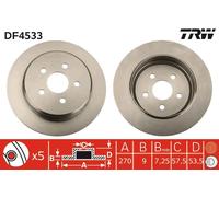 Disco freno Assale posteriore per CHRYSLER DODGE PLYMOUTH NEON PT CRUISER SEBRIN