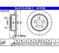 Disco freno Assale posteriore per CHRYSLER VOYAGER VOYAGER / GRAND VOYAGER