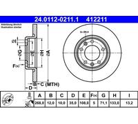 Disco freno Assale posteriore per CITROËN DS OPEL PEUGEOT TOYOTA VAUXHALL 3008 3