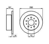 Disco freno Assale posteriore per CITROËN FIAT OPEL PEUGEOT BOXER DUCATO JUMPER