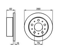 Disco freno Assale posteriore per CITROËN FIAT PEUGEOT BOXER DUCATO JUMPER