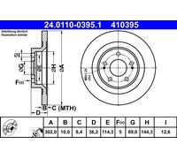 Disco freno Assale posteriore per CITROËN MITSUBISHI PEUGEOT 4008 ASX ASX Van C4