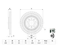 Disco freno Assale posteriore per CITROËN OPEL PEUGEOT TOYOTA VAUXHALL COMBO EXP