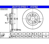 Disco freno Assale posteriore per CITROËN PEUGEOT 407 407 SW 508 508 SW 607 C5 R