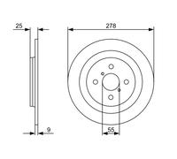 Disco freno Assale posteriore per DAIHATSU TOYOTA CHARADE YARIS