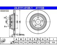 Disco freno Assale posteriore per FORD GALAXY S-MAX