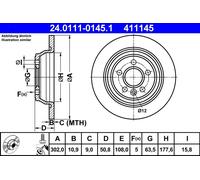 Disco freno Assale posteriore per FORD LAND ROVER FOCUS GALAXY KUGA MONDEO RANGE