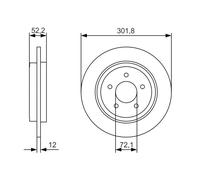 Disco freno Assale posteriore per FORD MAVERICK