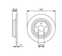 Disco freno Assale posteriore per FORD MONDEO