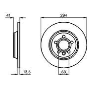 Disco freno Assale posteriore per FORD SEAT VW ALHAMBRA CALIFORNIA GALAXY SHARAN