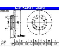 Disco freno Assale posteriore per FORD TRANSIT