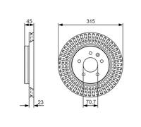 Disco freno Assale posteriore per HOLDEN OPEL VAUXHALL ASTRA COMMODORE ZAFIRA ZA