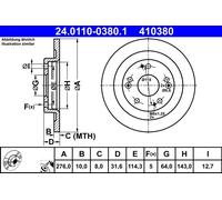 Disco freno Assale posteriore per HONDA CIVIC