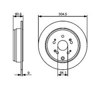 Disco freno Assale posteriore per HONDA CR-V ODYSSEY STEPWGN
