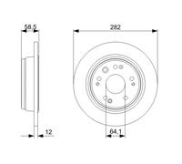 Disco freno Assale posteriore per HONDA FR-V STREAM