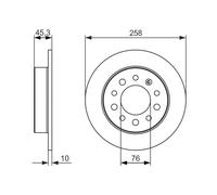 Disco freno Assale posteriore per HYUNDAI COUPE TIBURON