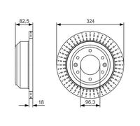 Disco freno Assale posteriore per HYUNDAI H-1