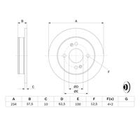 Disco freno Assale posteriore per HYUNDAI KIA i10 PICANTO