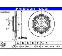 Disco freno Assale posteriore per JAGUAR S-TYPE XJ