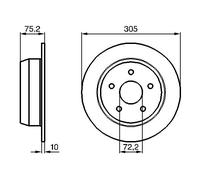 Disco freno Assale posteriore per JEEP GRAND CHEROKEE