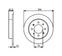 Disco freno Assale posteriore per KIA CERATO