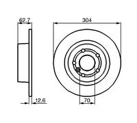 Disco freno Assale posteriore per LAND ROVER DISCOVERY RANGE ROVER