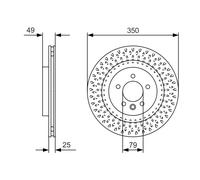 Disco freno Assale posteriore per LAND ROVER DISCOVERY RANGE ROVER RANGE ROVER S