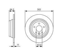 Disco freno Assale posteriore per LAND ROVER FREELANDER 2