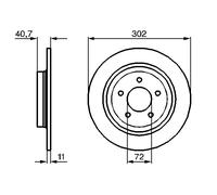 Disco freno Assale posteriore per MAZDA 5 BIANTE