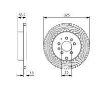 Disco freno Assale posteriore per MAZDA CX-7 CX-9