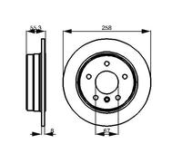 Disco freno Assale posteriore per MERCEDES-BENZ CLASSE A VANEO